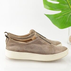 Sofft Womens Safia Slip On Shoe Size 8 Tan Suede Metallic Comfort Flats Sneakers